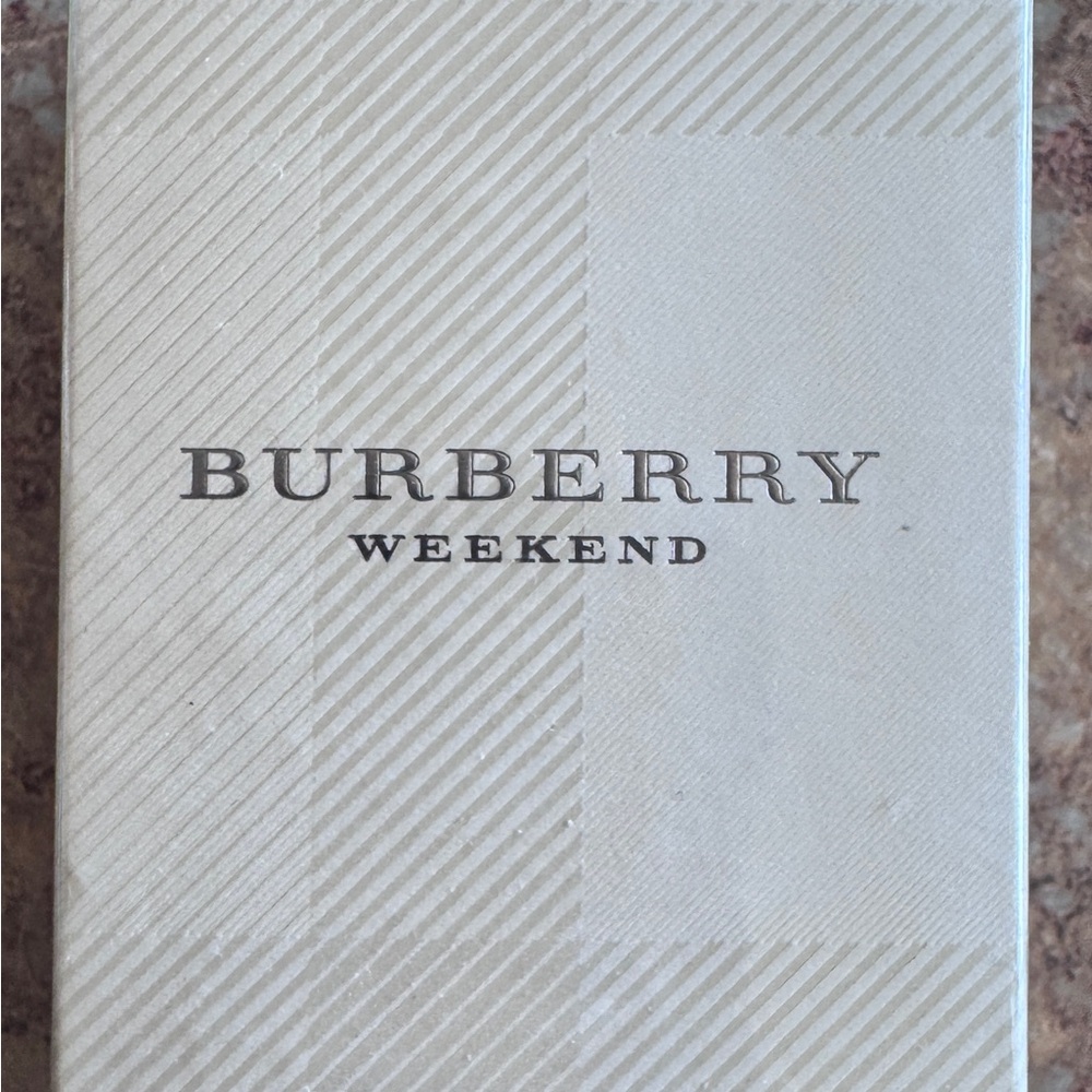Burberry Beige and White Box with Barcode Sticker